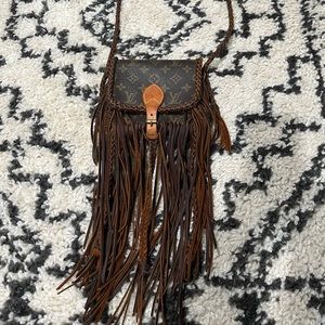 Vintage Louis Vuitton Crossbody With Custom Fringe